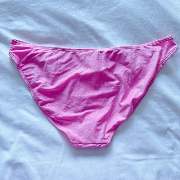 NoBo Pink Sparkle Bikini Bottoms NWT  pink womens XL swim - Picture 5 of 7